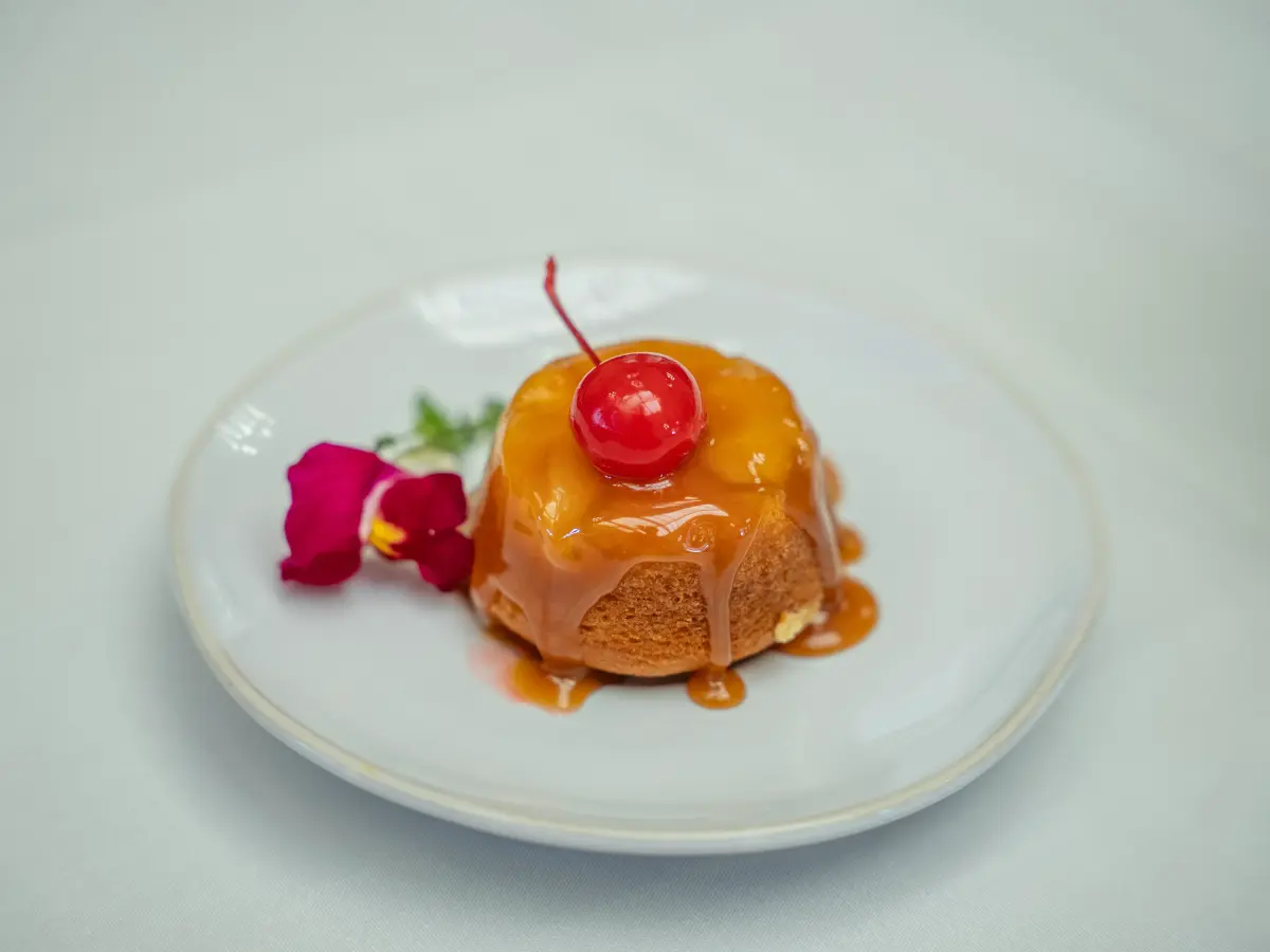 Dessert presentation supporting senior living assisted living memory care at Carefield Castro Valley